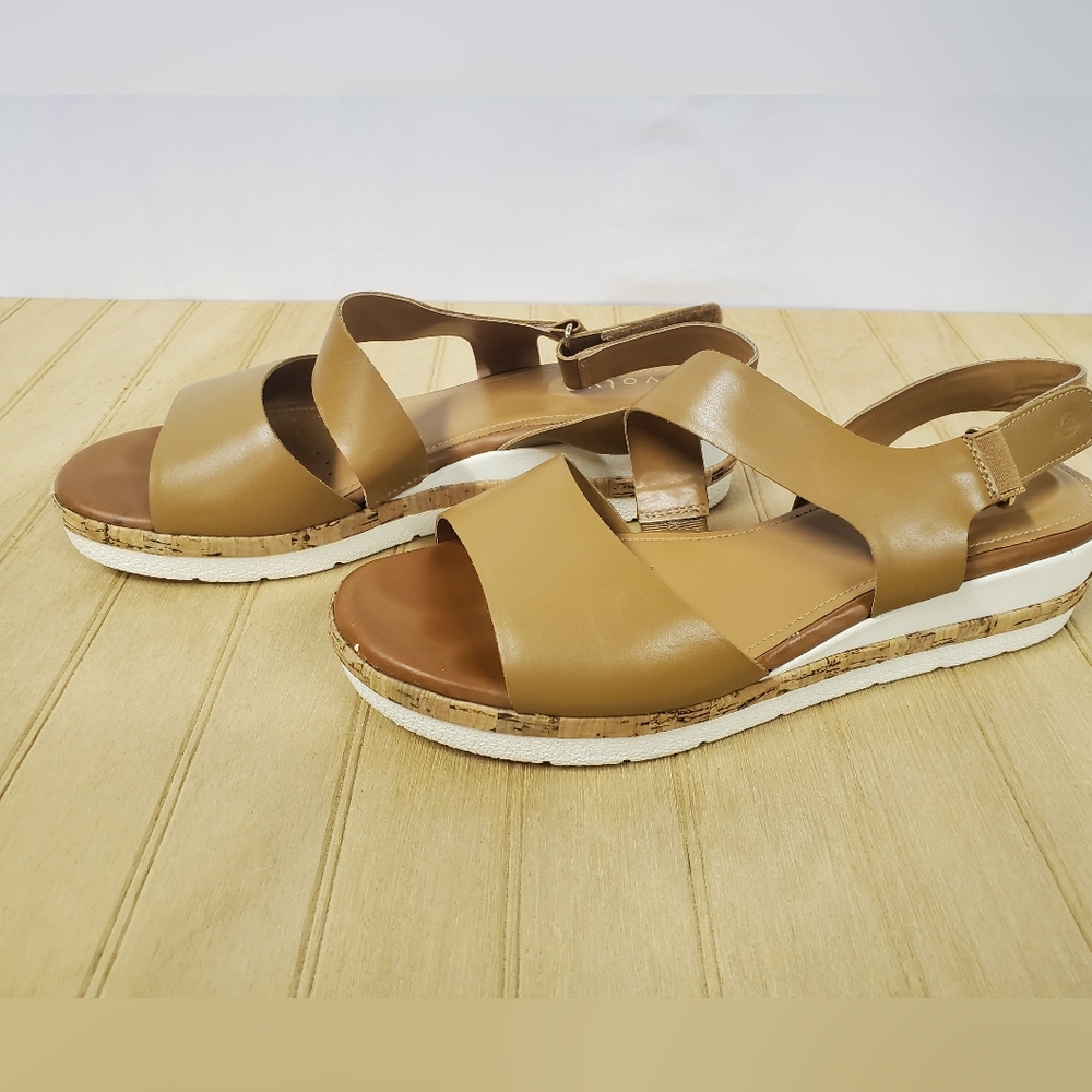 Easy Spirit Women's Kea Platform Sandals In Almond